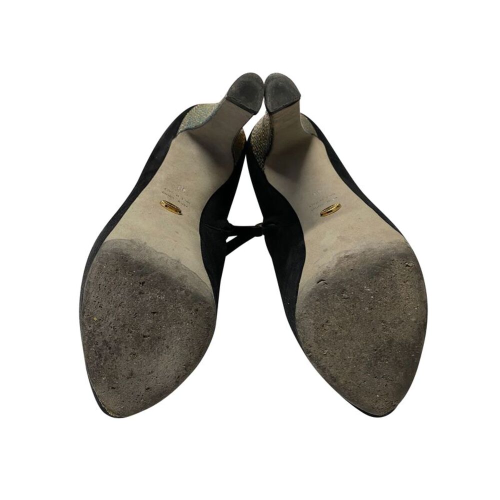 Sergio Rossi Embellished Ankle Bootie in Black Suede - Picture 5 of 10